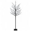 vidaXL LED Ball Christmas Tree Black 18 x 18 x 120 cm Steel 150 LEDs
