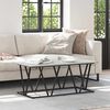 vidaXL Coffee Table Grey 100 x 50 x 40 cm Engineered Wood and Metal