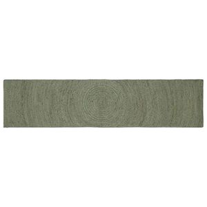 vidaXL Area Rugs Olive Green 60 x 250 cm Jute