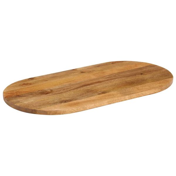 vidaXL Table Top 110x50x2.5 cm Oval Solid Wood Mango