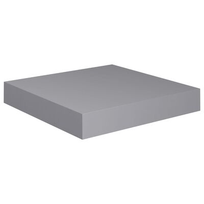 vidaXL Floating Wall Shelf Grey 23x23.5x3.8 cm MDF