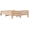 vidaXL Bed Frame without Mattress 150x200 cm King Size Solid Wood Pine