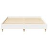 vidaXL Bed Frame No Mattress White 150x200 cm King Size Engineered Wood