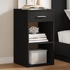 vidaXL Bedside Cabinets 2 pcs Black 35x34x65 cm Engineered Wood
