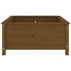 vidaXL Garden Planter Honey Brown 82.5x82.5x39 cm Solid Wood Pine