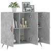 vidaXL Sideboard Concrete Grey 90x34x80 cm Engineered Wood