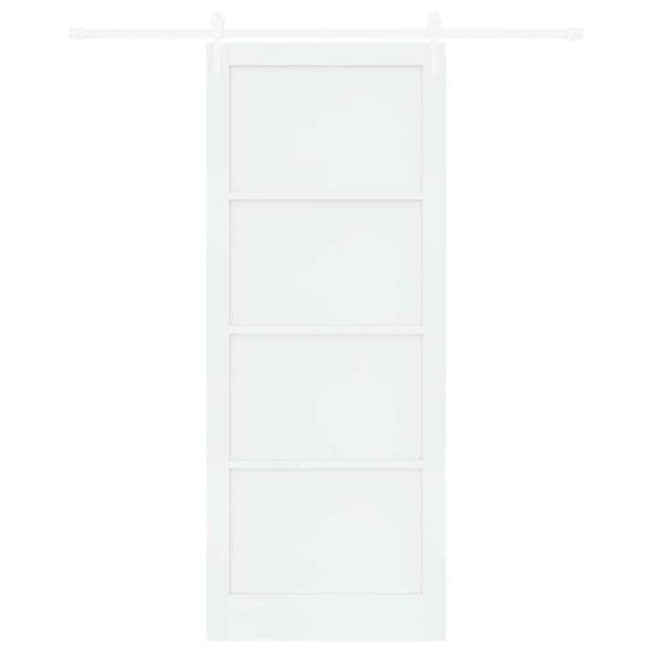 vidaXL Sliding Door ORKDAL White 93 x 232 cm Solid Pine Wood