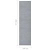 vidaXL Runner Rug BCF Grey 100x400 cm