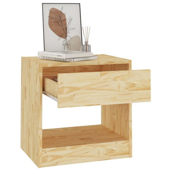vidaXL Bedside Cabinet 40x31x40 cm Solid Pinewood