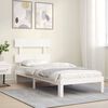vidaXL Bed Frame without Mattress White 90x200 cm Solid Wood Pine