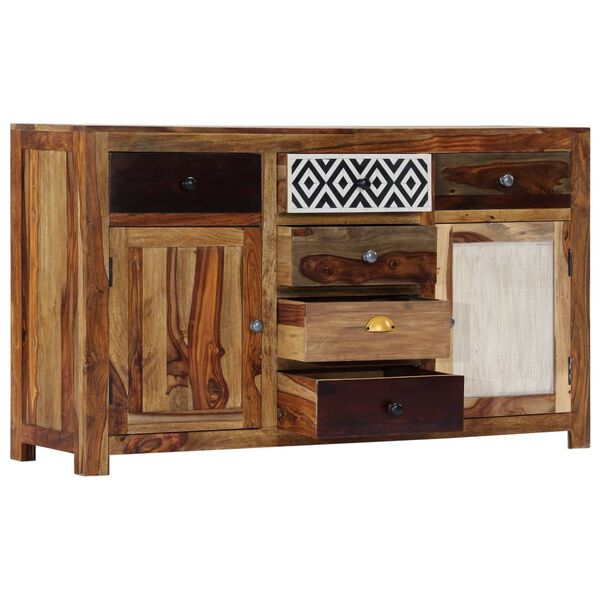 vidaXL Sideboard 140x40x80 cm Solid Acacia Wood