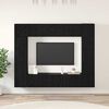 vidaXL TV Cabinet Set Wall-mounted 8 pcs Black Oak Engineered Wood