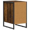 vidaXL Bedside Table Smoke Oak 39.5 x 30 x 50 cm Engineered Wood