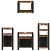vidaXL Bathroom Furniture Set with Drawer 4 pcs Solid Reclaim Wood