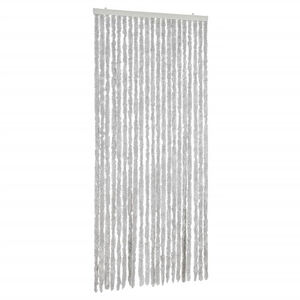 vidaXL Fly Curtain Grey 90x220 cm Chenille