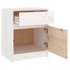vidaXL Bedside Cabinets 2 pcs White 40x31x50 cm Solid Pinewood