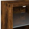 vidaXL 6 Piece TV Wall Units with LED Smoked Oak Engineered Wood