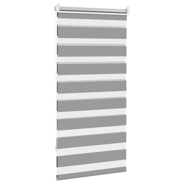 vidaXL Zebra blind 60.9x120 cm Fabric Width 56.7 cm grey