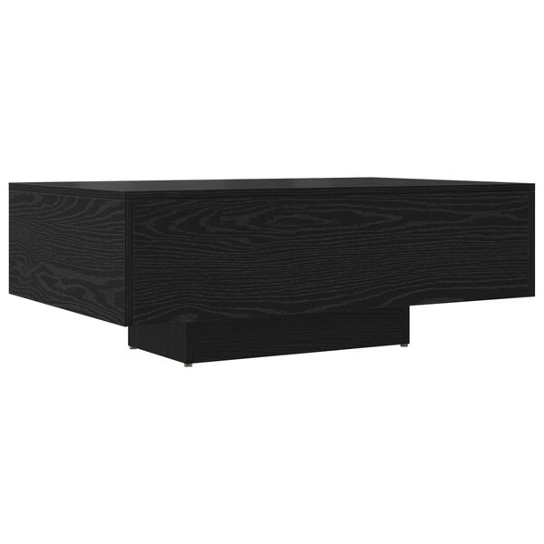 vidaXL Coffee Table Black Oak 85 x 55 x 31 cm