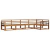 vidaXL Outdoor Sofa Set 5 pcs Natural Solid Acacia Wood