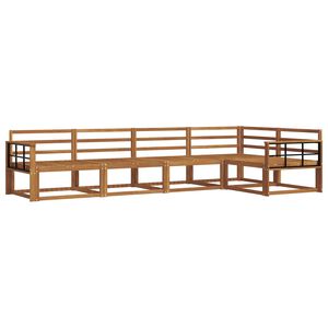 vidaXL Outdoor Sofa Set 5 pcs Natural Solid Acacia Wood