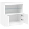vidaXL Sideboard with LED Lights White 60x37x67 cm
