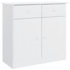 vidaXL Sideboard "ALTA" White 77x35x73 cm Solid Wood Pine