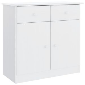 vidaXL Sideboard "ALTA" White 77x35x73 cm Solid Wood Pine