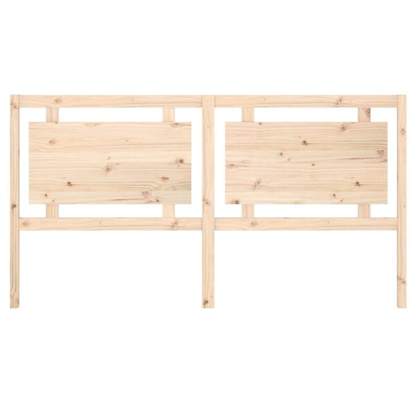 vidaXL Bed Headboard 185.5x4x100 cm Solid Pine Wood
