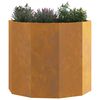 vidaXL Planter Rusty 60 x 60 x 50 cm Weathering Steel