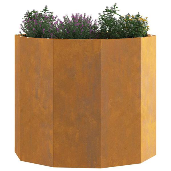 vidaXL Planter Rusty 60 x 60 x 50 cm Weathering Steel