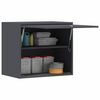 vidaXL Wall Cabinet for Garage with Gas-lift Door Anthracite