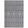 vidaXL Outdoor Flatweave Rug 200x280 cm Blue Stripes