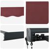 vidaXL Automatic Retractable Awning Burgundy 500x300 cm