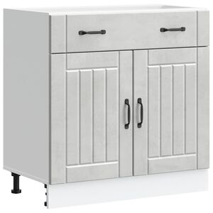 vidaXL Kitchen Base Cabinet "Lucca" Concrete Grey Engineered Wood