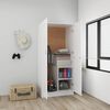 vidaXL Wardrobe White 82.5x51.5x180 cm Engineered Wood