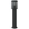 vidaXL Outdoor Floor Lamp Black 60 cm Stainless Steel