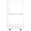 vidaXL Kitchen Trolley High Gloss White 60x45x80 cm Engineered Wood