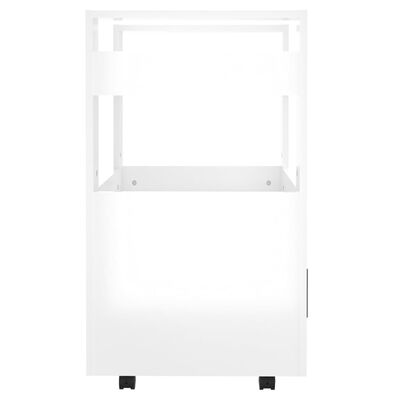 vidaXL Kitchen Trolley High Gloss White 60x45x80 cm Engineered Wood