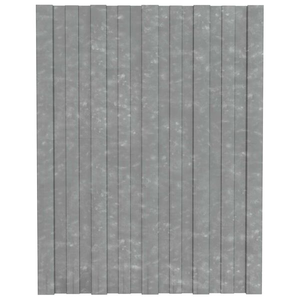 vidaXL Roof Panel 36 pcs Silver 60 x 45 cm Galvanised steel