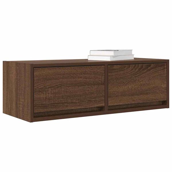 vidaXL TV Cabinets 2 pcs Brown Oak 80x31x25.5 cm Engineered Wood