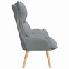 vidaXL Relaxing Chair Light grey 69 x 74 x 93 cm Fabric