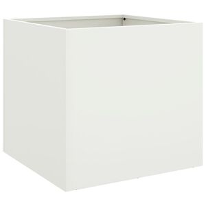 vidaXL Planter White 49x47x46 cm Steel