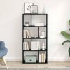 vidaXL Book Cabinet Black Oak 60 x 20 x 102.5 cm Engineered Wood