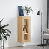 vidaXL Wall Mounted Cabinet Sonoma Oak 34.5x34x90 cm