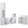 vidaXL 4 Piece Bathroom Furniture Set White