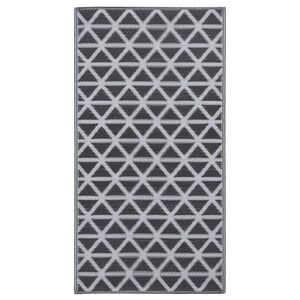 vidaXL Outdoor Carpet ARAKIL Black 80x150 cm PP