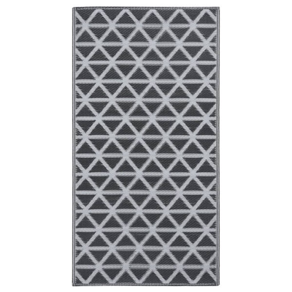 vidaXL Outdoor Carpet ARAKIL Black 80x150 cm PP