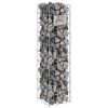 vidaXL Gabion Faucet Silver 25 x 25 x 100 cm Stainless Steel