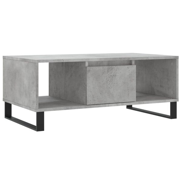 vidaXL Coffee Table Concrete Grey 90x50x36.5 cm Engineered Wood
